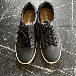Black Faux Leather Sneakers Available in size 38 or 39